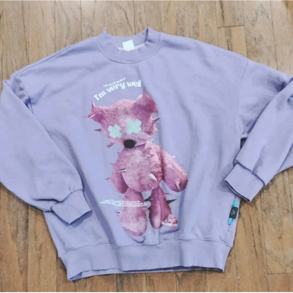 New Wave Street Culture Design By Inflation Teddy Bear Sweatshirt